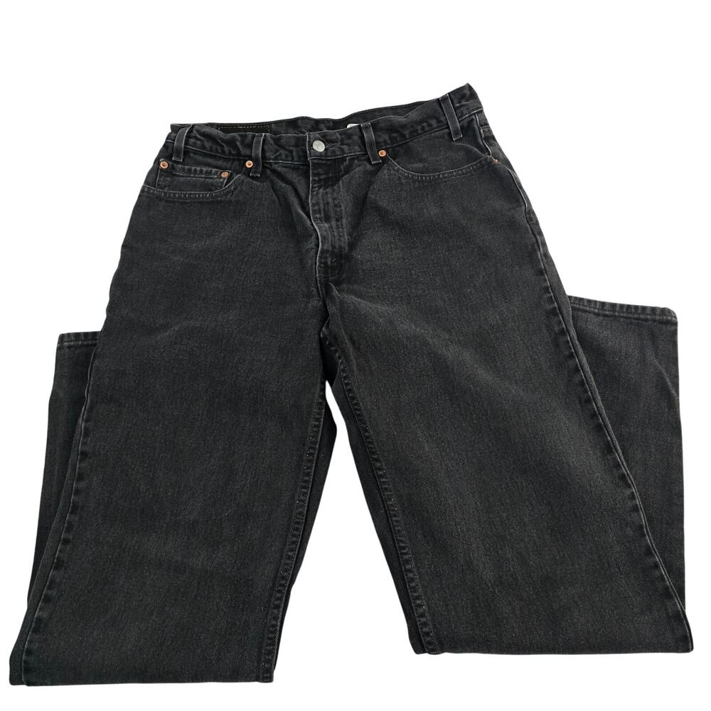 VTG Levi's 550 relaxed‎ fit jeans 36x34 black denim mens 6876
